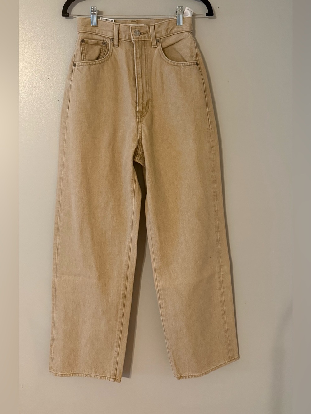 MOUSSY Beige High Rise Straight